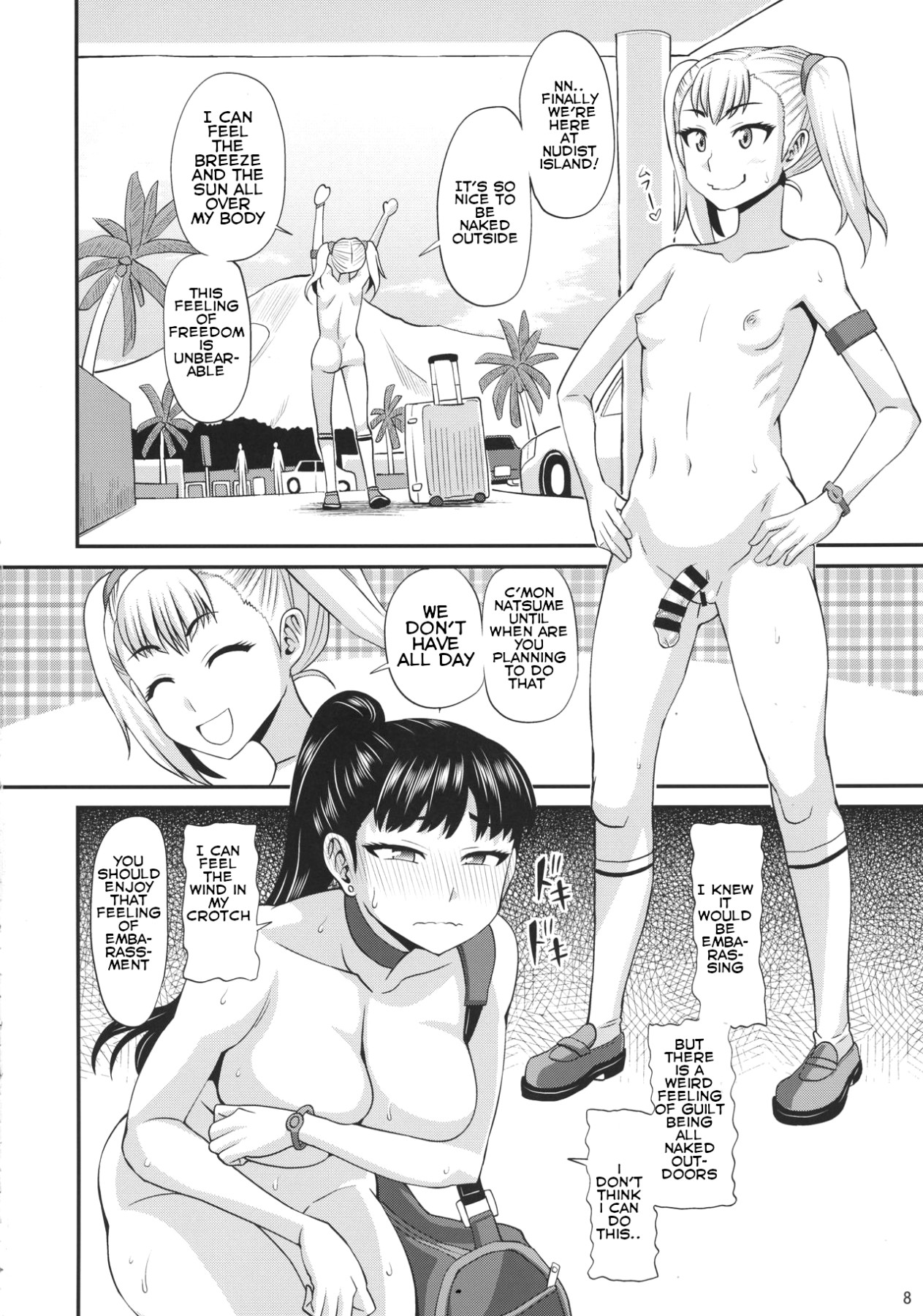 Hentai Manga Comic-Futanari Nudist Vacation-Read-6